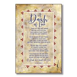 5895 6 X 9 In. A Dash Of Love Wood Plaque With Easel & Hanger