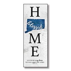 96006 6 X 15.75 In. Connecticut Home-blessed Wood Wall Plaque With Hanger