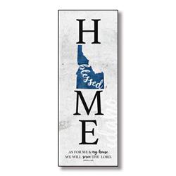 96013 6 X 15.75 In. Idaho Home-blessed Wood Wall Plaque With Hanger