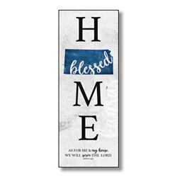 96016 6 X 15.75 In. Kansas Home-blessed Wood Wall Plaque With Hanger