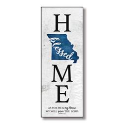 96024 6 X 15.75 In. Missouri Home-blessed Wood Wall Plaque With Hanger