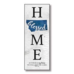 96026 6 X 15.75 In. Montana Home-blessed Wood Wall Plaque With Hanger