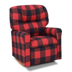 15013 Contemporary Rocker Recliner Chair, Buffalo Check