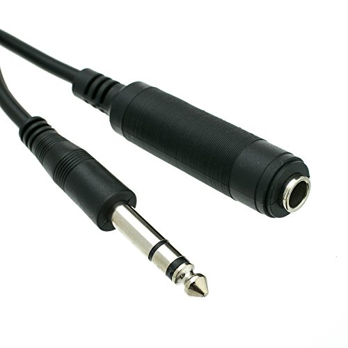 CableWholesale 10A1-62215 0.25 inch Stereo Extension Cable TRS Balanced 0.25 inch Male to 0.25 inch Female 15 foot CableWholesale 10A1-62215 0.25 inch Stereo Extension Cable TRS Balanced 0.25 inch Male to 0.25 inch Female 15 foot