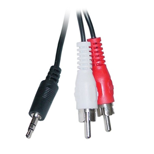 CableWholesale 2RCA-STE-12 3.5mm Stereo to RCA Audio Cable 3.5mm Stereo Male to Dual RCA Male (Right and Left) 12 foot CableWholesale 2RCA-STE-12 3.5mm Stereo to RCA Audio Cable 3.5mm Stereo Male to Dual RCA Male (Right and Left) 12 foot