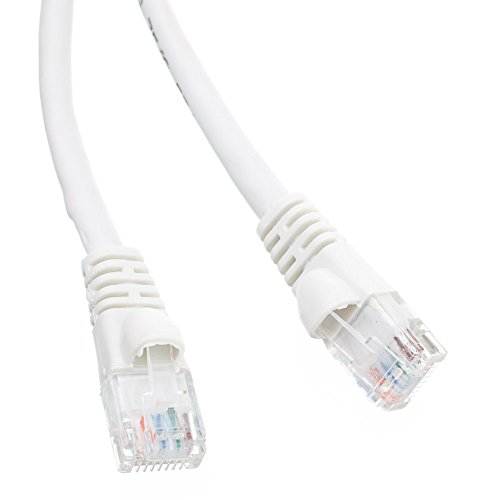 CableWholesale 10X6-09110 Cat5e White Ethernet Patch Cable Snagless Molded Boot 10 foot CableWholesale 10X6-09110 Cat5e White Ethernet Patch Cable Snagless Molded Boot 10 foot