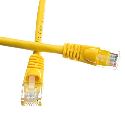 CableWholesale 10X8-08105 Cat6 Yellow Ethernet Patch Cable Snagless Molded Boot 5 foot CableWholesale 10X8-08105 Cat6 Yellow Ethernet Patch Cable Snagless Molded Boot 5 foot