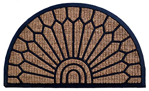 Imports Decor 401NBRCM Half Round Lily Door Welcome Mat