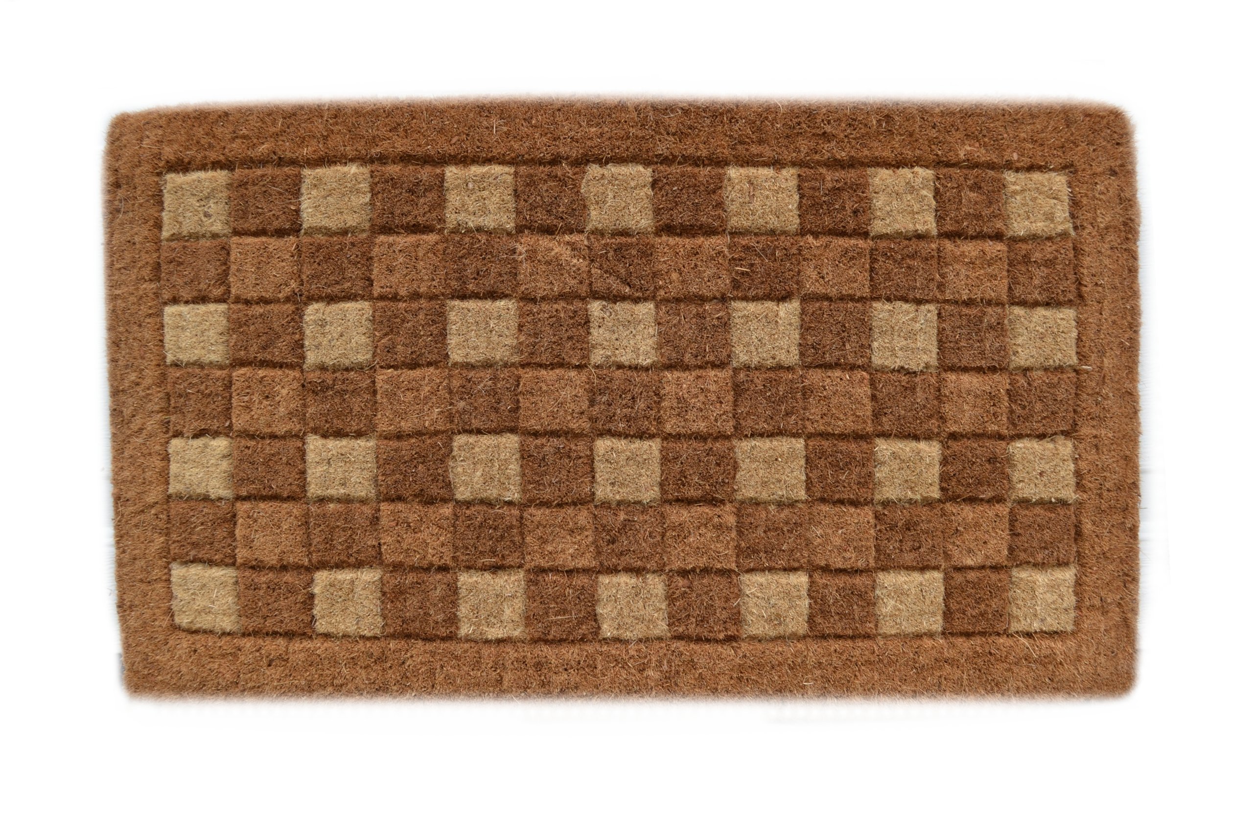 Imports Decor Square Pattern Coir Doormat