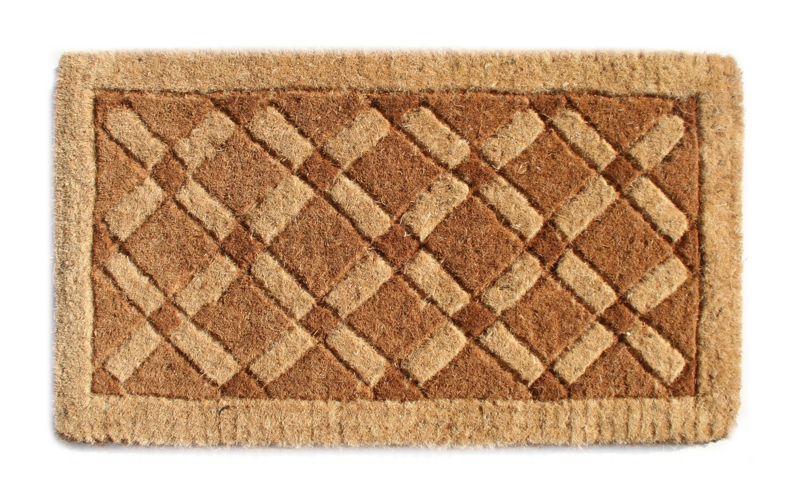 Imports Decor 689TCM 1.5''H x 30''W x 18''D Cross Board Entrance Mat