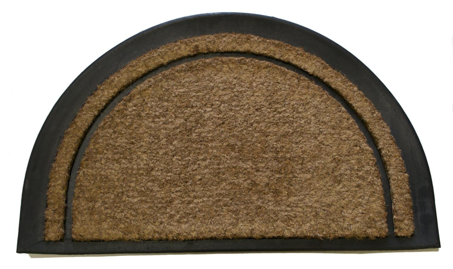 Imports Decor 722RBCM Rubber Back Coir Doormat  York Half-round
