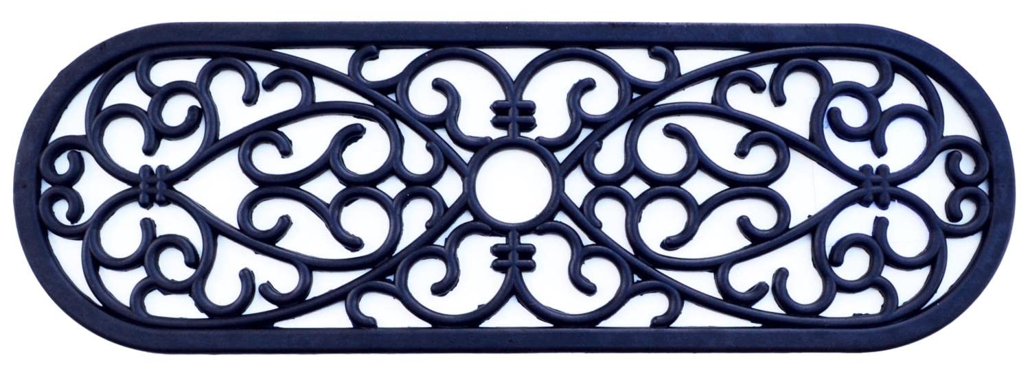 Imports Decor 818RBM Elliptical Curl Door Welcome Mat