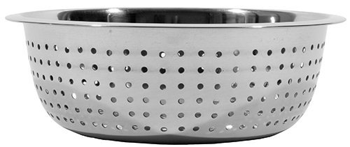 31815 15 In. Stainless Steel Large Hole Chinese Style Colander
