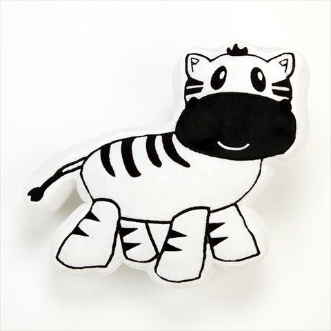 10-14b030z Jazzie Jungle Boy Decorative Pillow - Zebra