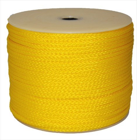 3125 In. X 1000 Ft. Hollow Braid Polypro Rope In Yellow