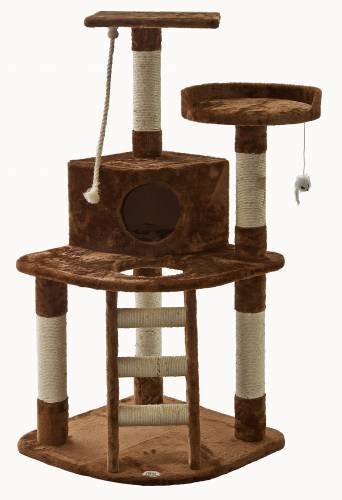 48 In. Brown Cat Tree Condo Furniture