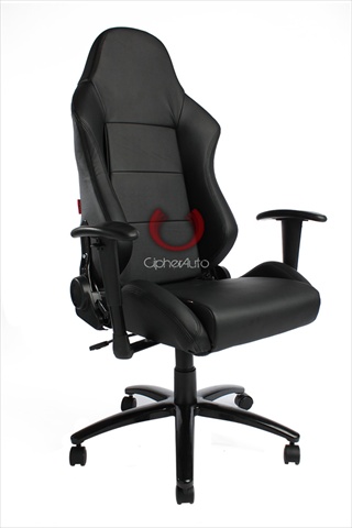 Cpa5001 Series All Black Pu Leather Office Racing Seats