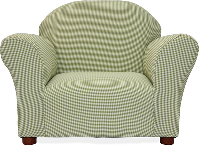 Roundy Chair Green Ghingham