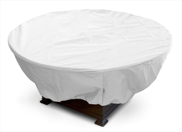 Weathermax Large Firepit Cover, White - 45 Dia X 21 H In.