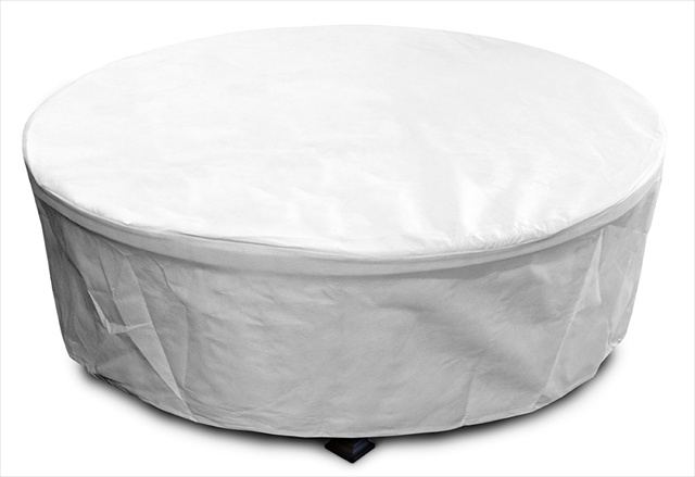 Koverroos 23067 Dupont Tyvek Large Firepit Cover, White - 45 Dia X 21 H In.