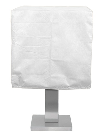 Koverroos 23051 Dupont Tyvek Pedestal Barbecue Cover, White - 19.5 D X 28 W X 19 H In.