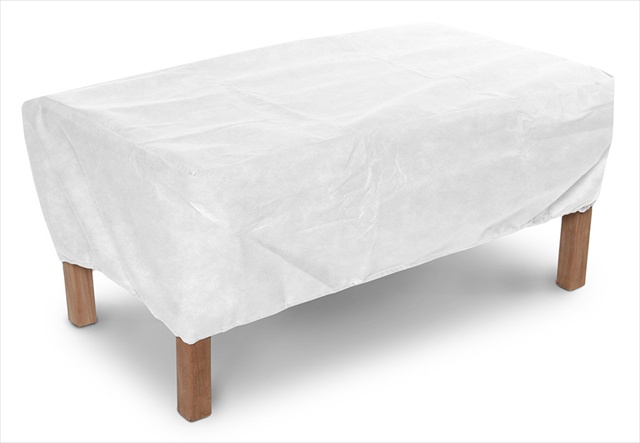 Koverroos 52550 Supraroos Ottoman-small Table Cover, White - 25 L X 19 W X 17 H In.