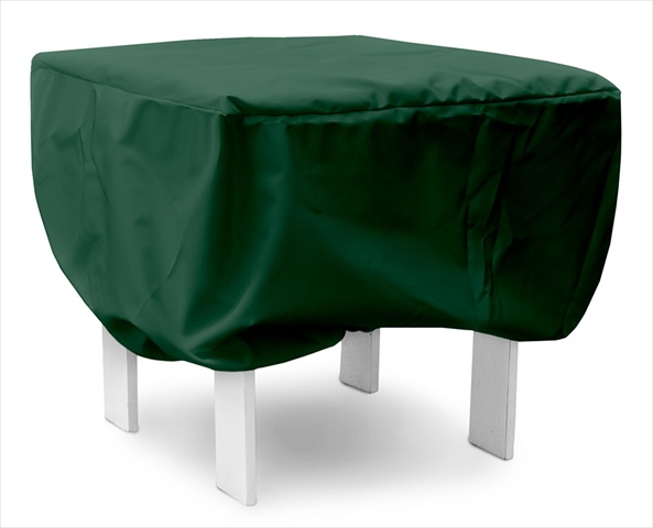 Koverroos 64225 Weathermax 18 In. Ottoman-small Table Cover, Forest Green - 20 L X 20 W X 15 H In.