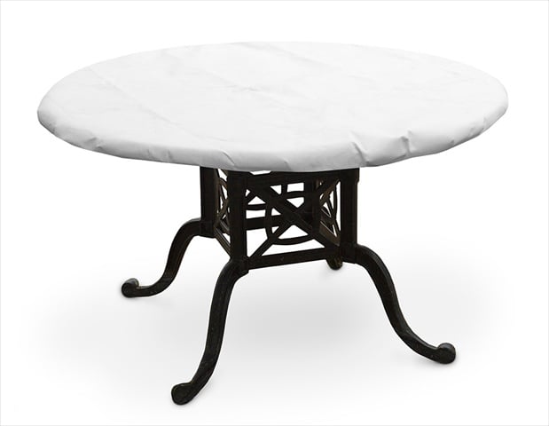 Koverroos 57421 Supraroos 41 In. Round Table Top Cover , White - 41 Dia In.