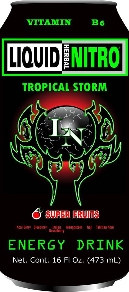 16oz. Tropical Storm Energy Drink - 24 Cans Of 16 Oz. Each