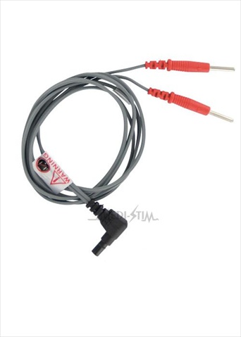 Lw123-2 Pgs - 123 38 In. Right Angle Dual Active Lead Wire - Red