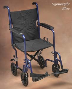 Stander Nc88031-bl Norco Lightweight Transport Chair Blue