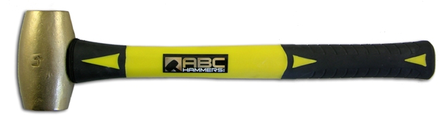 Abc4bf 4 Lb. Brass Hammer With 15 In. Fiberglass Handle