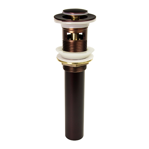Oil Rubbed Bronze Pop-up Drain With Over Flow