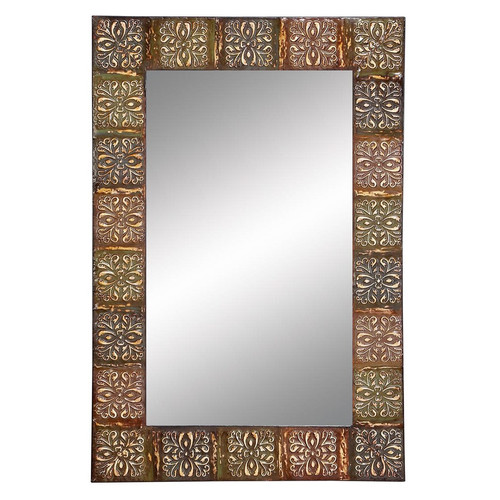 74361 36 In. Embossed Metal Frame Wall Mirror