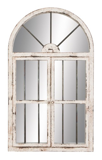 42 In. Arched Window Wall Mirror
