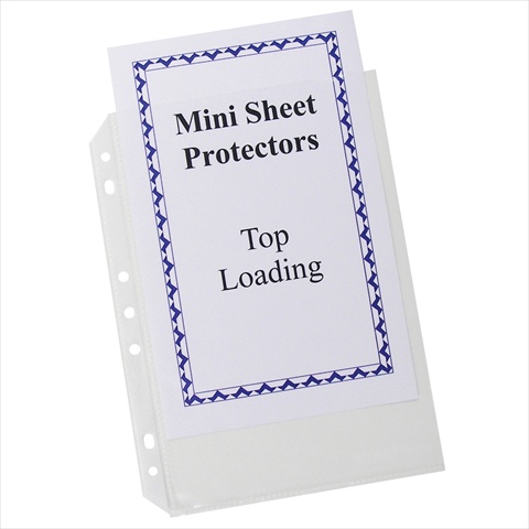 C-line Products 03758bndl4pk Mini Size Top Loading Poly Sheet Protectors 5 .5 X 8 .5 Heavyweight Clear 20-pk - Set Of 4 Pk