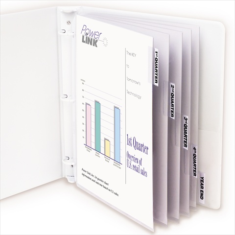 C-line Products 05557bndl6st Polypropylene Sheet Protector With Index Tabs Clear Tabs 11 X 8 .5 5-st - Set Of 6 St