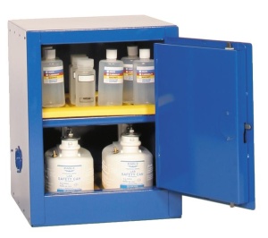 Cra-1904 Acid And Corrosive Safety Storage Cabinets - Blue One Door Manual Close