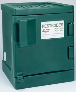 Pest P04 Pesticide Safety Storage Cabinets - Green Poly Cabinet One Door-one Shelf
