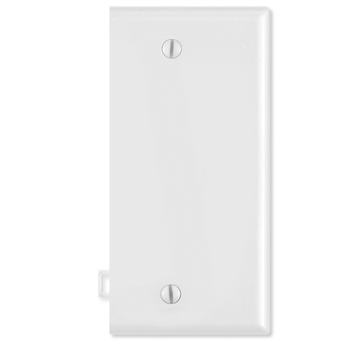 Lvpse14x-lvpse14w Blank Sectional Wallplate End Section, White