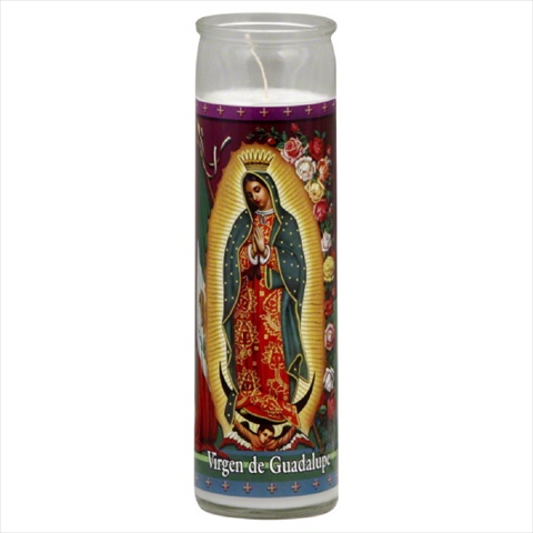 Candle Virgin De Guadalupe Whi-1 Ea -pack Of 12