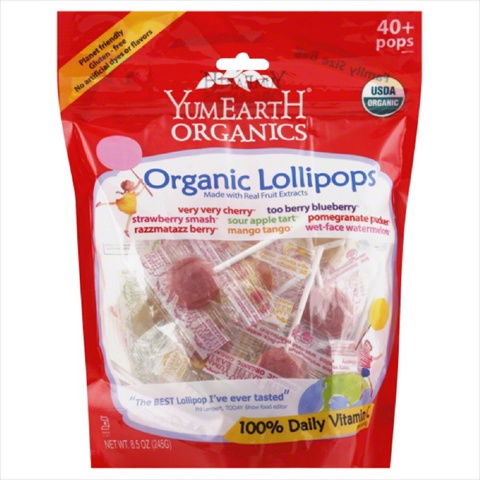 Yummyearth Lolli Pop Family Size-8.5 Oz -pack Of 12