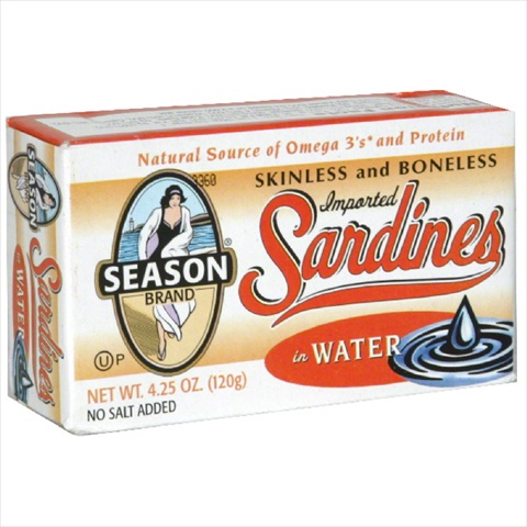 Sardine Nsa Skls & Bnls Water-4.25 Oz -pack Of 12