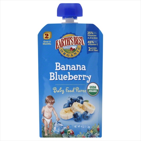 Baby Puree Banana Bluebrr-4 Oz -pack Of 6