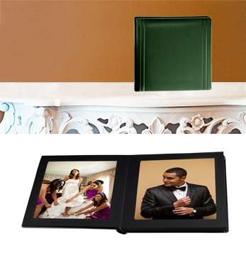 UPC 810922012292 product image for CP260388725B Matted 8X8 Green Faux Leather 25 Pg - 50 Side Album | upcitemdb.com