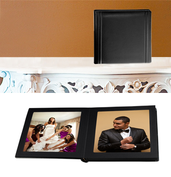 UPC 810922012230 product image for CP260388320B Matted 8X8 Smooth Black Faux Leather 20 Pg - 40 Side Album | upcitemdb.com