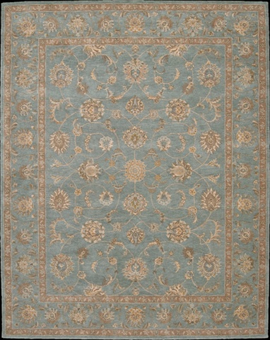 Nourison 81420 Heritage Hall Area Rug Collection Aqua 9 ft 9 in. x 13 ft 9 in. Rectangle