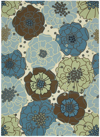 11197 Home & Garden Area Rug Collection Light Blue 7 Ft 9 In. X 10 Ft 10 In. Rectangle