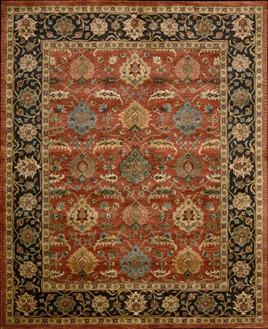 1150 Jaipur Area Rug Collection Brick 7 Ft 9 In. X 9 Ft 9 In. Rectangle