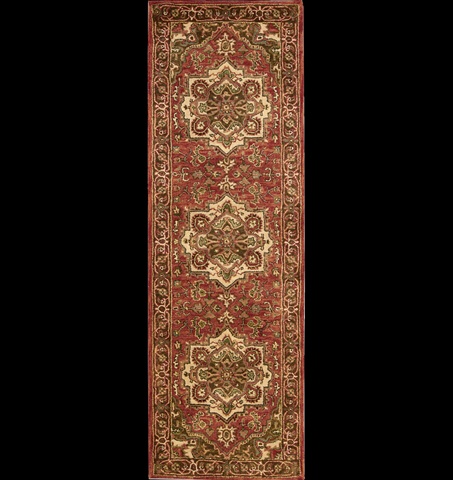 1154 Jaipur Area Rug Collection Red 2 Ft 4 In. X 8 Ft Runner
